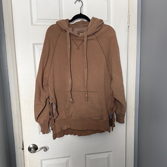 American Eagle Outfitters Tops - American Eagle Outfitters Beige Pullover Hoodie